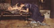 Sir Lawrence Alma-Tadema,OM.RA,RWS An Earthly Paradise oil painting artist